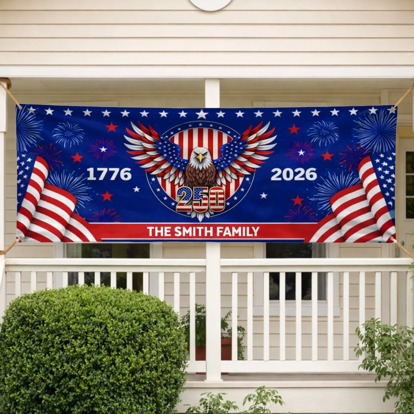 🎉Custom Horizontal Banner - Personalized America 250th Anniversary